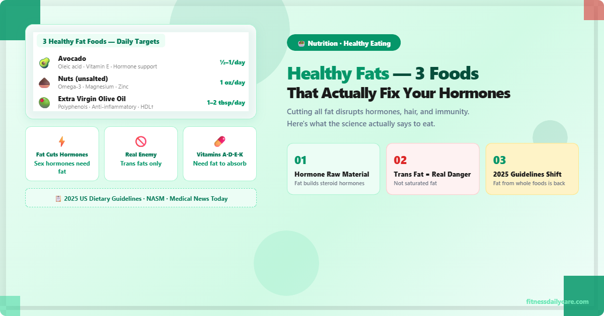 Healthy Fats 3 Foods That Actually Fix Your Hormones - Fitness Daily Care