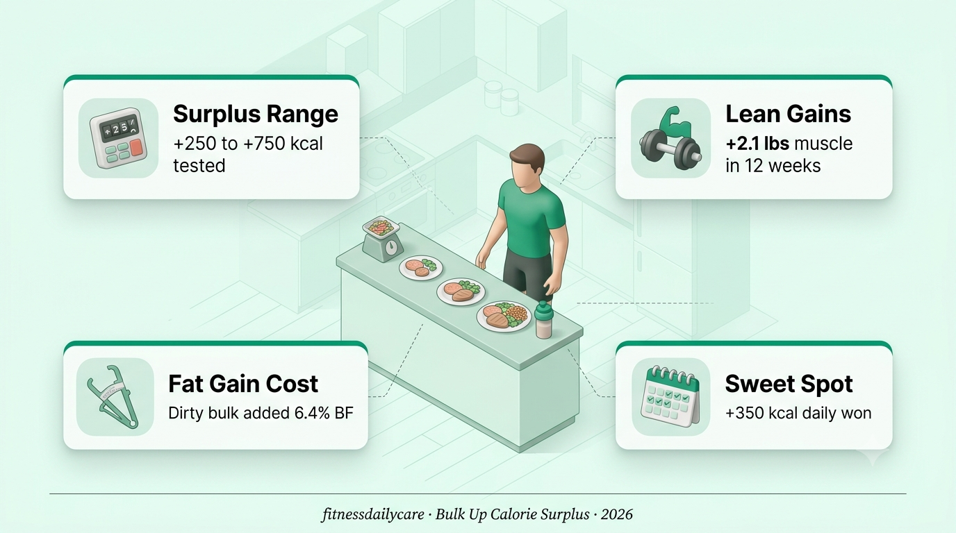 Three meal plates of increasing portion size next to a food scale and protein shake, isometric editorial illustration
