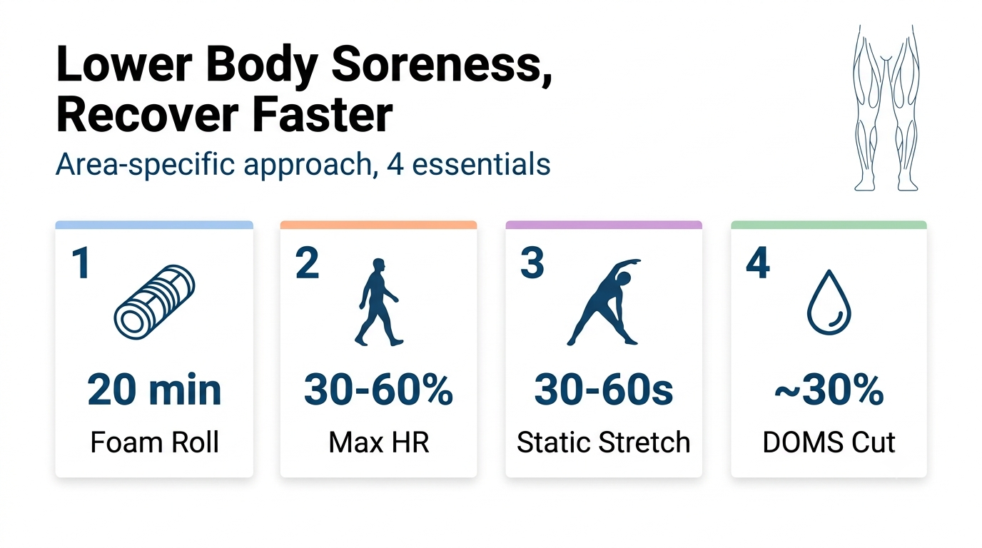 Lower Body Soreness, Recover Faster With This