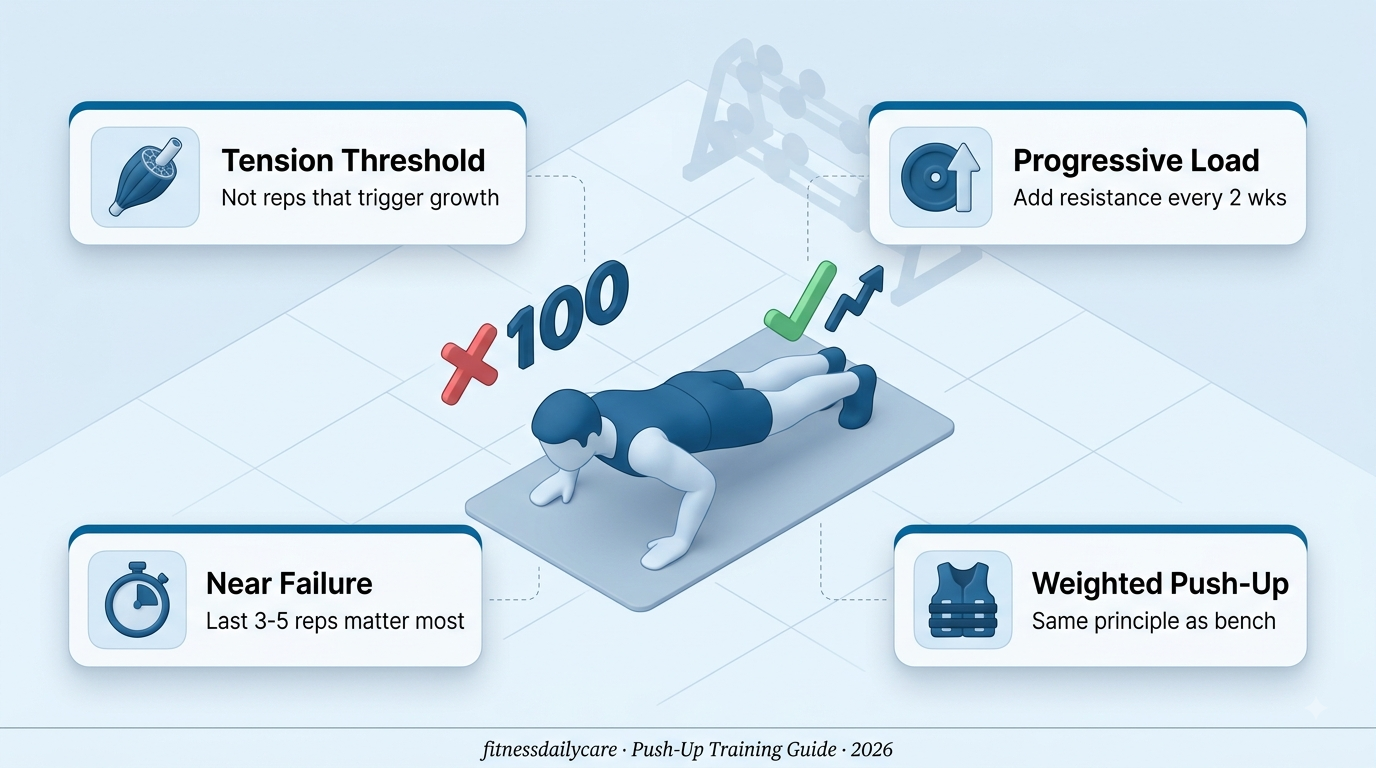 Push-Up Reps Don’t Build Chest, Progressive Overload Does